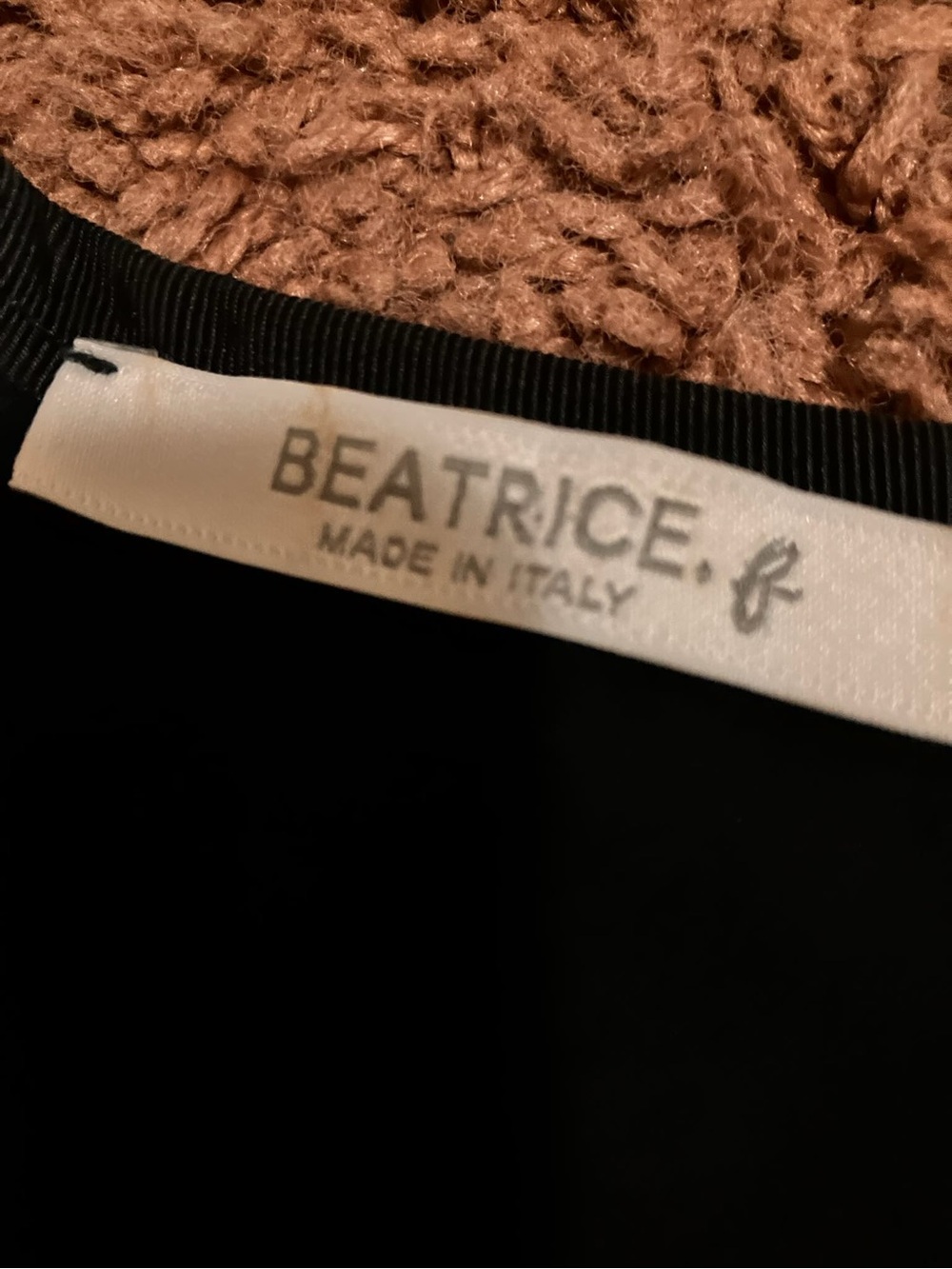 Beatrice B Abito Ribbon Front Sheath Dress Black Mint Green M $390 - Picture 4 of 7